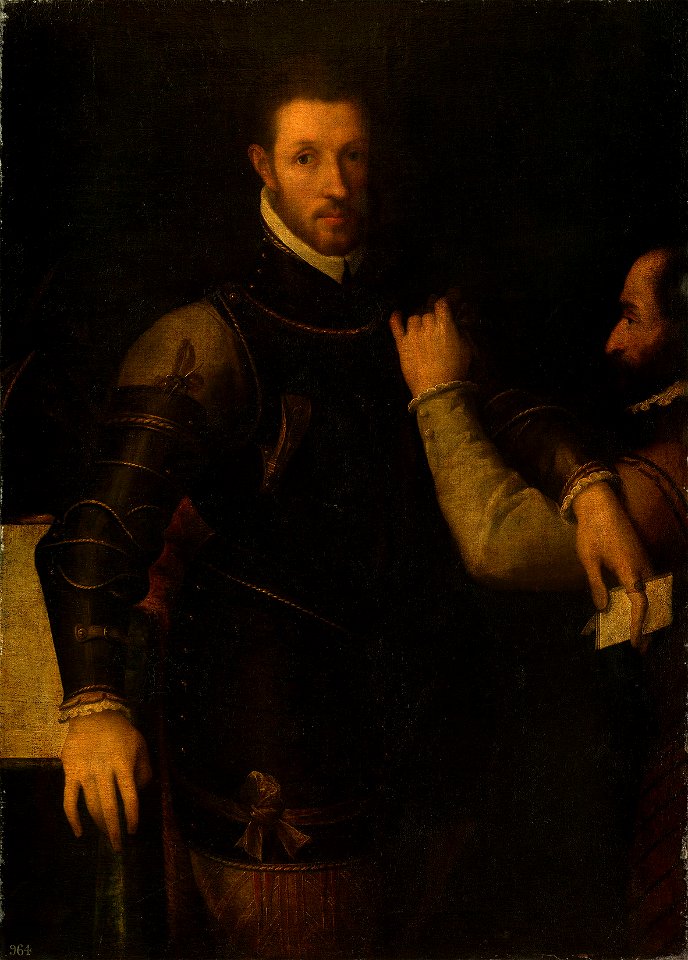 Italian School, North Italian - Ludovico Gonzaga (1539-1595) with his Servant. - RCIN 406014 - Royal Collection