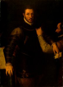 Italian School, North Italian - Ludovico Gonzaga (1539-1595) with his Servant. - RCIN 406014 - Royal Collection