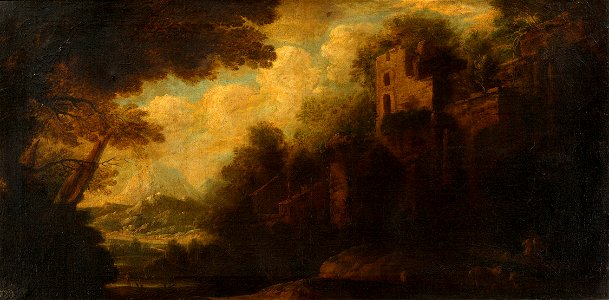 Italian School, 17th century - Landscape with a Large Ruin - RCIN 405731 - Royal Collection