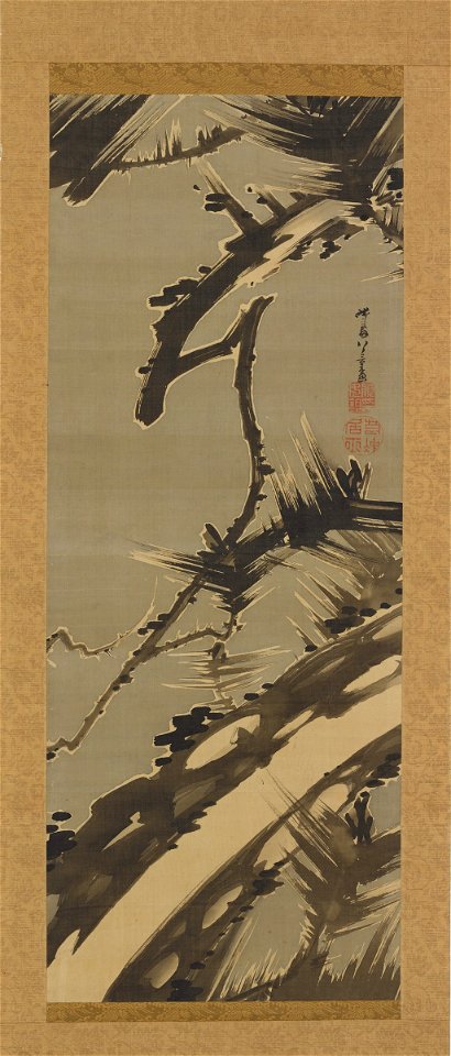 Itō Jakuchū 伊藤若冲 - Old Pine - TL42147.7 - Harvard Art Museums