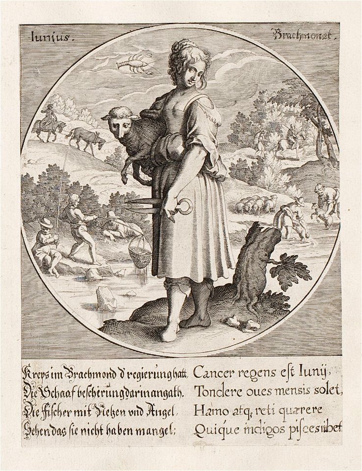 Iunius by Kilian 1617