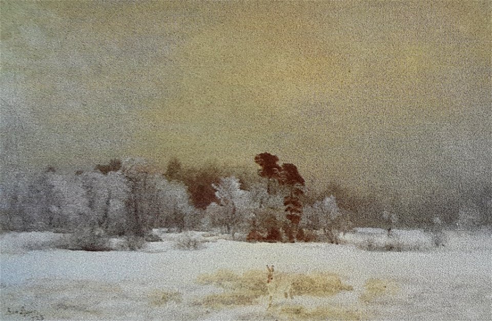 Hare i vinterlandskap x Bruno Liljefors