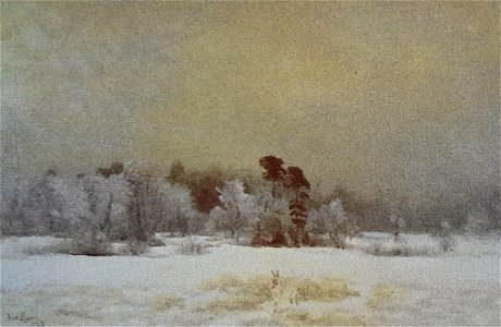 Hare i vinterlandskap x Bruno Liljefors