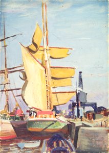 Harbour scene RMG L8684