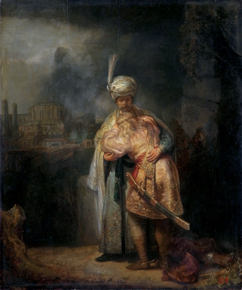 Harmensz van Rijn Rembrandt - Давид и Ионафан - Google Art ProjectFXD