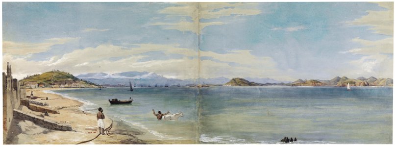 Harbour of Rio Janeiro from Praia Vermelha, da Coleção Brasiliana Iconográfica