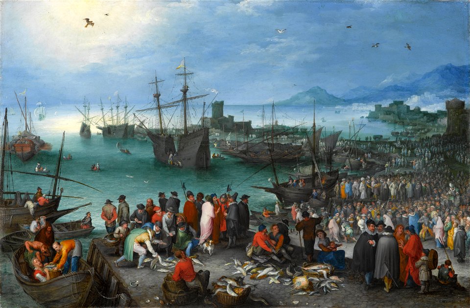 Harbor Scene with St. Paul's Departure from Caesarea - Jan Brueghel the Elder - Google Cultural Institute
