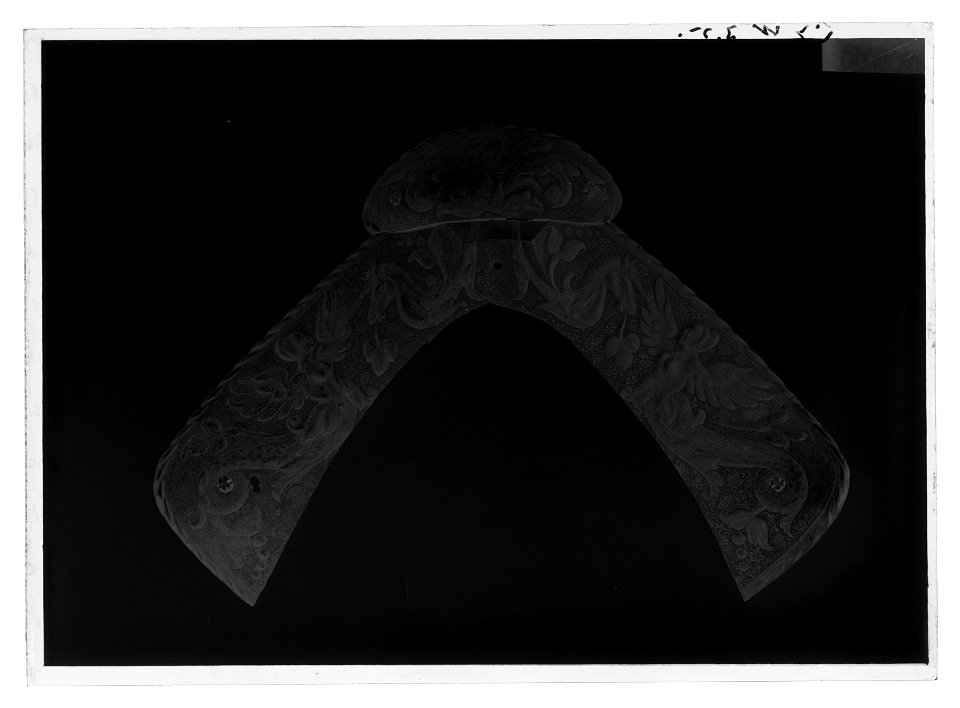 Harnesksadel, Augsburg ca 1540 - Livrustkammaren - 43860-negative