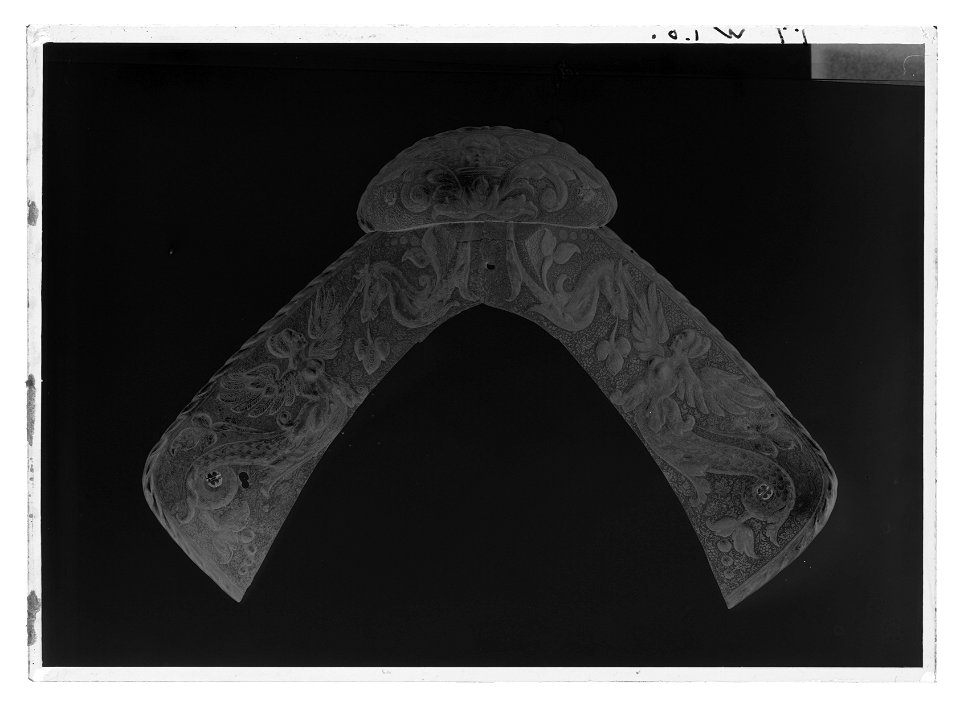 Harnesksadel, Augsburg ca 1540 - Livrustkammaren - 1058-negative