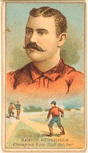 Hardie Henderson, Brooklyn Trolley-Dodgers, baseball card portrait LCCN2007683700