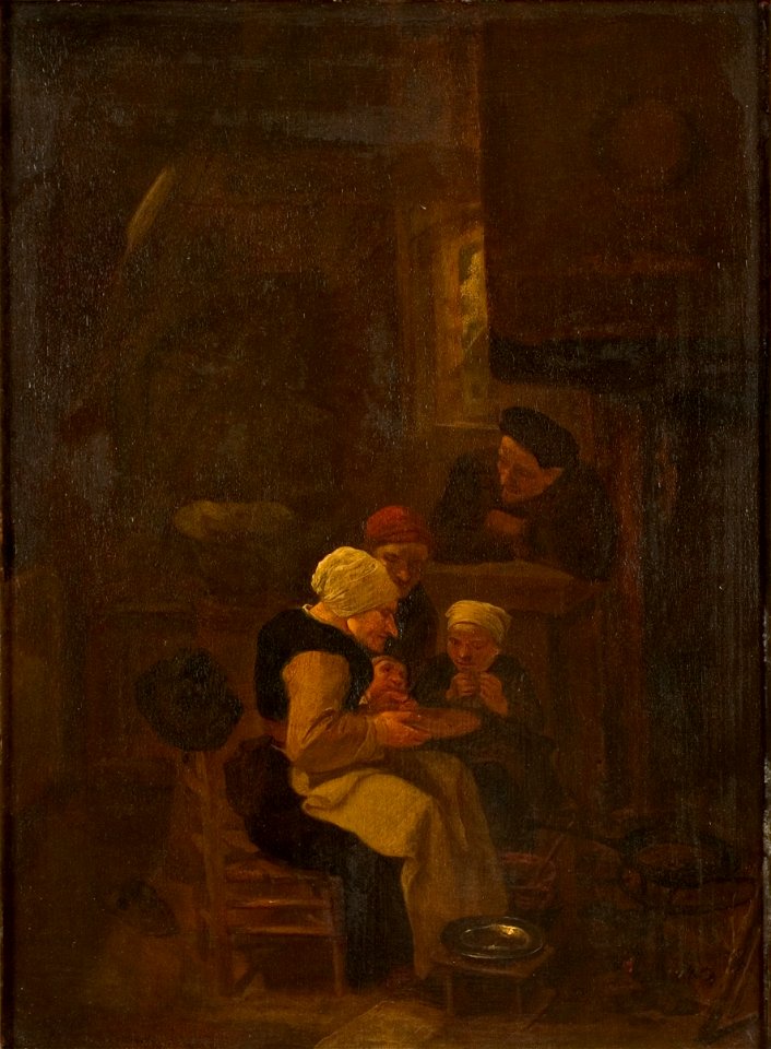Harmen Hals - Boerengezin in interieur - 0343 - Rijksmuseum Twenthe
