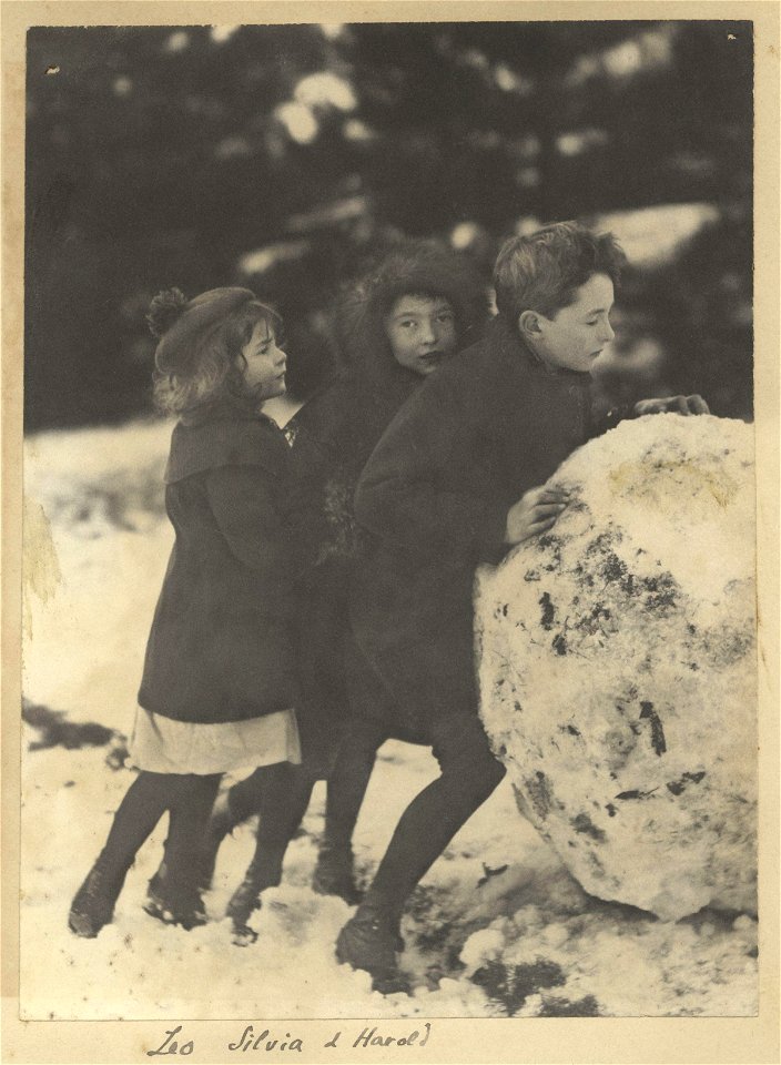 Harold Hawthorn Myers; Silvia Constance Myers; Leopold Hamilton Myers by Eveleen Myers (née Tennant)