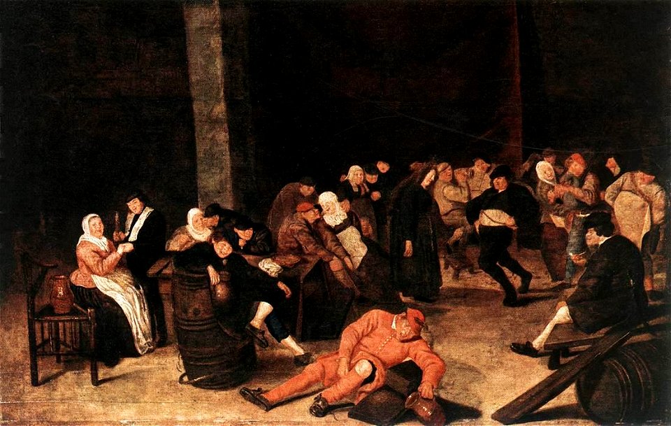 Harmen Hals - Peasants at a Wedding Feast - WGA11189