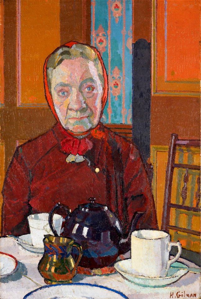 Harold Gilman - Mrs Mounter - Google Art Project