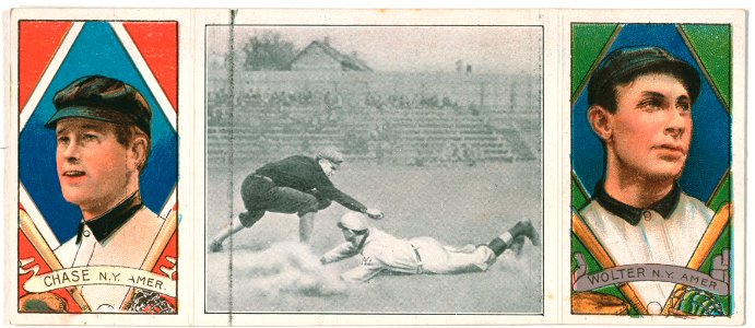 Harold W. Chase-Harry Wolter, New York Highlanders, baseball card portrait LCCN2008678426