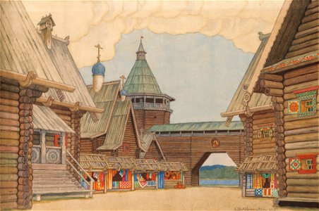 Ivan Bilibin 151. Free illustration for personal and commercial use.