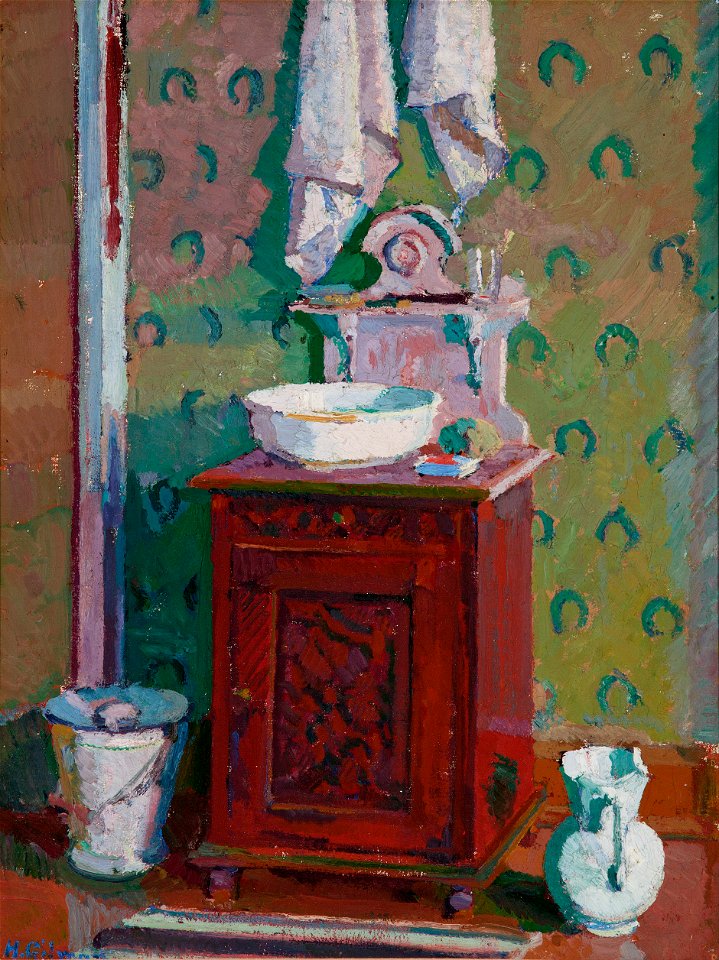 Harold Gilman - Interior with a washstand - Google Art Project