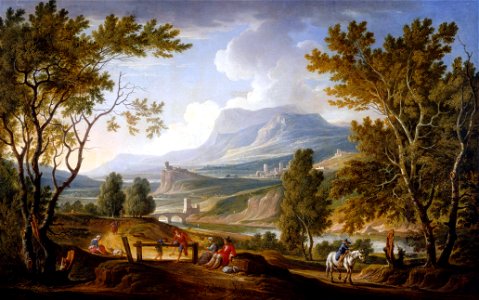 Adolf Friedrich Harper - Italienische Landschaft (1798)