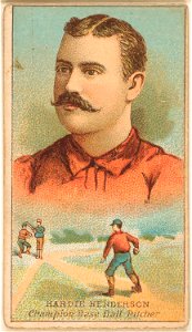 Hardie Henderson, Brooklyn Trolley-Dodgers, baseball card portrait LCCN2007683700