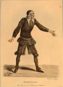 Harpagon, dans la piece de l'Avare (de Moliere) (BM 1871,1209.2550)