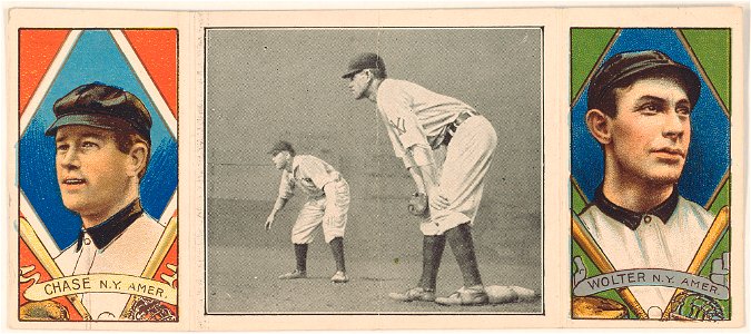 Harold W. Chase-Harry Wolter, New York Highlanders, baseball card portrait LCCN2008678431