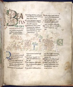 Harley Psalter - BL Harley 603 Beatus Vir f2