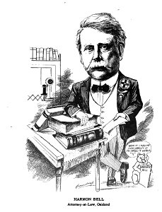 Harmon Bell, Attorney-at-Law, Oakland. Caricature