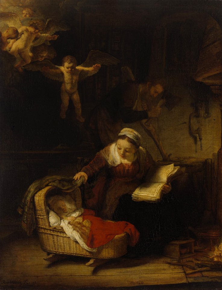 Harmensz van Rijn Rembrandt - Святое семейство - Google Art Project