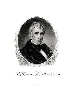 HARRISON, William H-President (BEP engraved portrait). Free illustration for personal and commercial use.