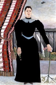 Henri Rousseau - Portrait of a Woman (1895). Free illustration for personal and commercial use.