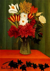 Henri Rousseau - Bouquet of Flowers with an Ivy Branch (V 232b)