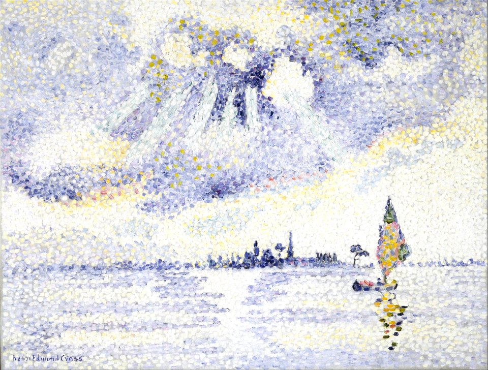 Henri Edmond Cross - Sunset on the Lagoon, Venice - Google Art Project