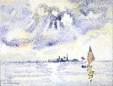 Henri Edmond Cross - Sunset on the Lagoon, Venice - Google Art Project
