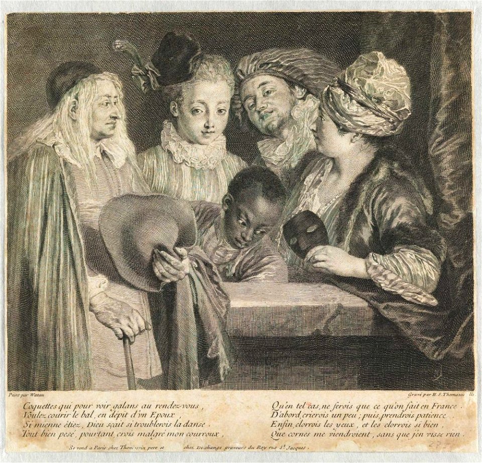 Henri Simon Thomassin - Coquettes qui pour voir galans au rendez-vous