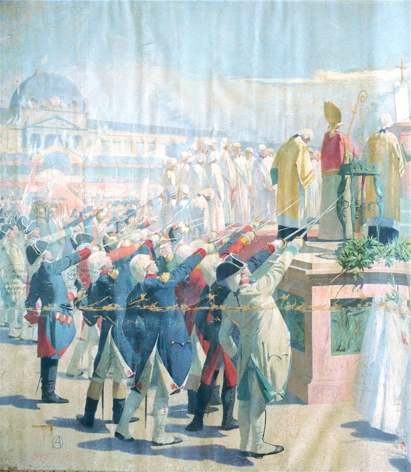Henri Martin - La Fête de la Fédération au Champ de Mars le 14 juillet 1790 - Musée des Augustins - 2004 1 165