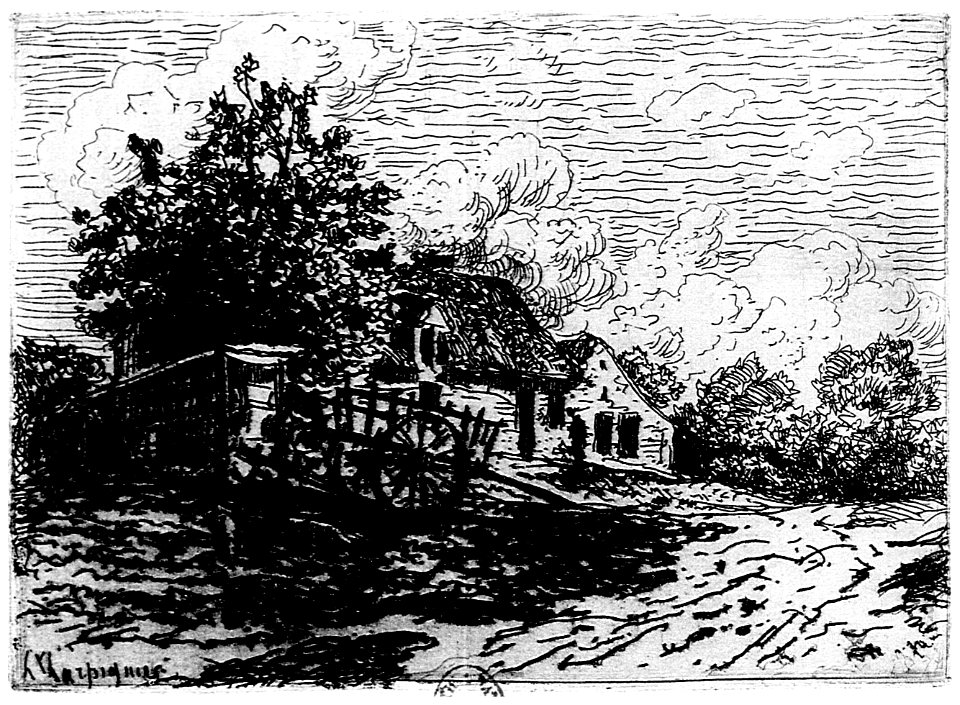 Henriet - Le paysagiste aux champs, 1876, Grav p. 242