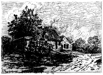 Henriet - Le paysagiste aux champs, 1876, Grav p. 242