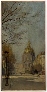 Henri Zuber - Esquisse pour l'escalier des Fêtes de l'Hôtel de Ville de Paris , Boulevard des Invalides - PPP4301 - Musée des Beaux-Arts de la ville de Paris