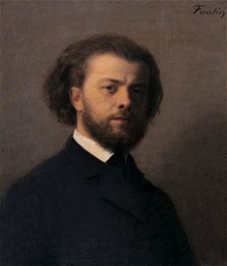 Henri Fantin-Latour - Retrato de Fantin, 1867. Free illustration for personal and commercial use.