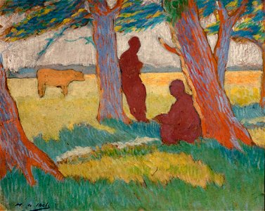 Henri-Gabriel Ibels Personnages dans un pré