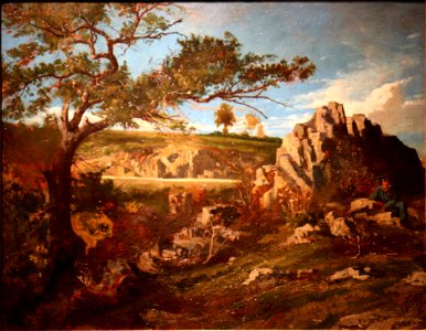 Henri Harpignies-Paysage provençal