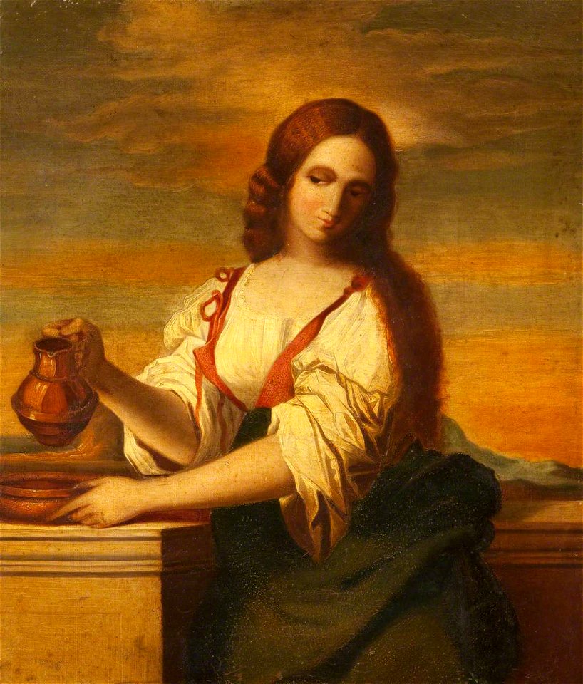 Henrietta Georgiana Maria Lascelles Iremonger Chatterton (1806-1876) - The Woman of Samaria (after Guercino) - 343204 - National Trust