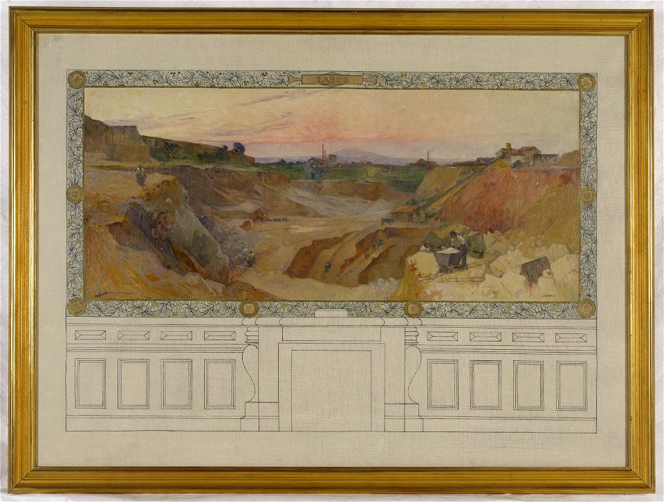 Henri Gaston Darien - Esquisse pour la salle des fêtes de la mairie de Vanves , Labor - PPP3940 - Musée des Beaux-Arts de la ville de Paris