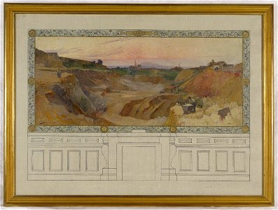 Henri Gaston Darien - Esquisse pour la salle des fêtes de la mairie de Vanves , Labor - PPP3940 - Musée des Beaux-Arts de la ville de Paris