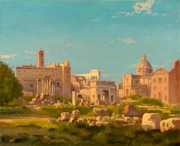 Henri-Joseph Harpignies - Le Forum romain