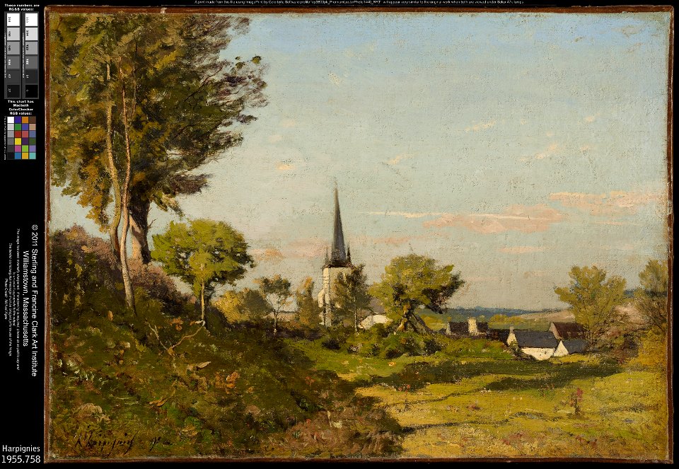 Henri-Joseph Harpignies - Landscape with a Church - 1955.758 - Clark Art Institute