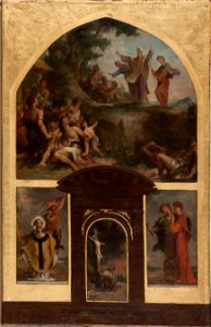 Henri-Léopold Lévy - Esquisse pour l'église Saint-Merri , Prédication de saint Denis et conversion des Gaulois. Décollati - PPP4731 - Musée des Beaux-Arts de la ville de Paris