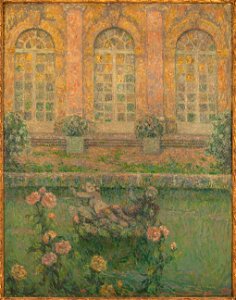 Henri Le Sidaner - Roses de Trianon - PPP3761 - Musée des Beaux-Arts de la ville de Paris. Free illustration for personal and commercial use.