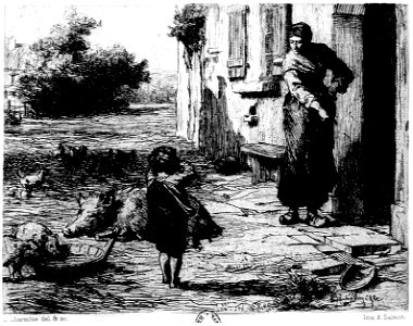 Henriet - Le paysagiste aux champs, 1876, Grav p. 158