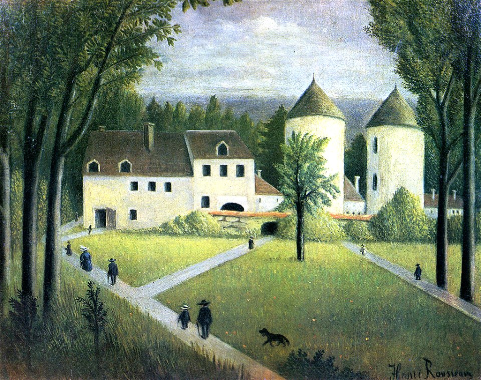 Henri Rousseau - Paysage au manoir